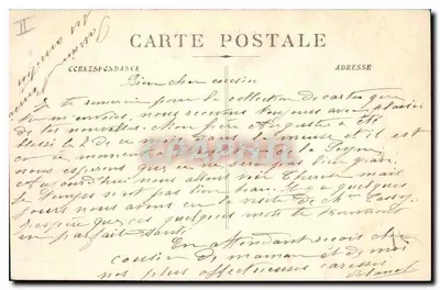 Marseille - Le Prado — widok zdrzewistej alei z tramwajem — wydawca nieznany, n° 15 — Rewers