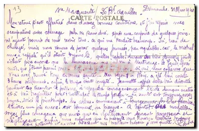 Marselha — Promenade da Corniche e Maldormé — Editor desconhecido, n° 15 — Verso