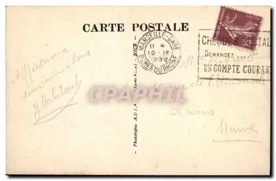 Marseille — Brzegi morza pod Promenadą Corniche — n° 2973 — Rewers