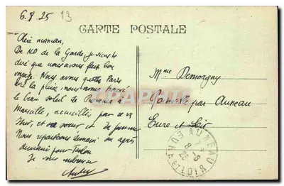 Marseille - La Corniche — widok z promenady i budynku na wzgórzu — wydawca C. Chéret, nr 144 — Rewers