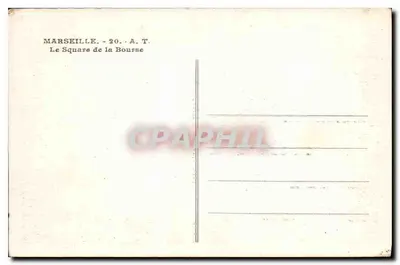 Place de la Bourse — Marsylia — A.T. 20 — Rewers