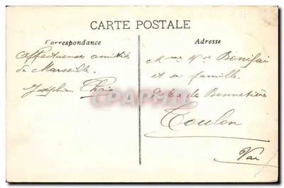 Marseille — Widok Panoramiczny — Wydawca nie widoczny, numer seryjny 75 — Rewers