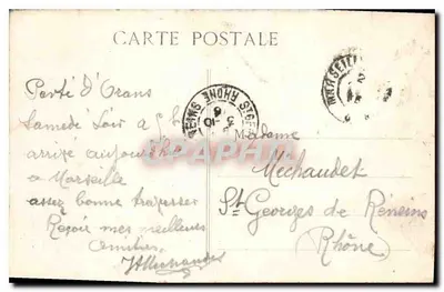 Marselha - Elevadores N.-D. de la Garde - PB. — Verso