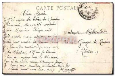 MARSEILLE — Het Kasteel van If — Uitgever: Pluches — Achterkant