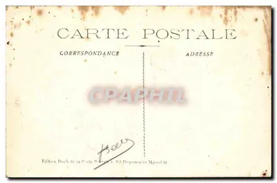 Marselha - A Prefeitura — editor Dock, número de série não visível — Verso