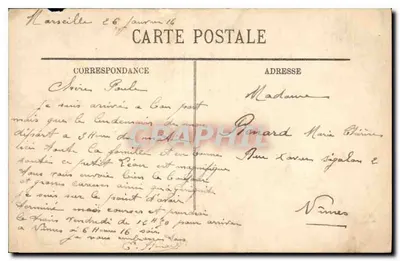 Marselha — O Ponte Transbordeur — LL. n° 205 — Verso