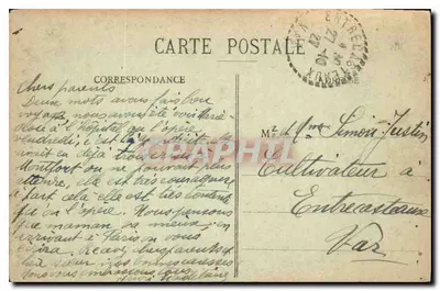 Marselha — Visão geral N.D. de la Garde — E.L. n°35 — Verso