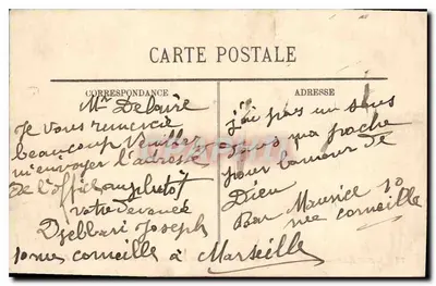 Marseille — Zamek If (zamek-fort zbudowany przez Franciszka I i który służył jako więzienie państwowo) — LL — Rewers