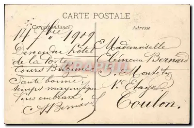 Marseille — Pałac Longchamps, Motyw Centralny — Wydawca E.L. nr 131 — Rewers