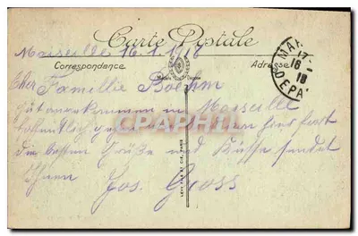 Marseille — Pałac Longchamp — wydawca Lévy fils & Cie, Paryż, nr 26 — Rewers