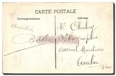 Marseille — Fontaine Cantini — éditeur : Lithographie Chalaby — Verso