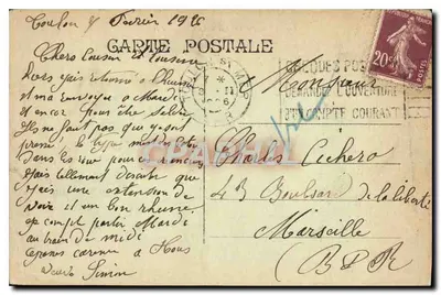 Marsylija — Zamek If — wydawca nieznany — Rewers