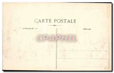 Marseille - Plac Estraing-Pastre — Fontanna z centralną statuą — wydawca nieznany — Rewers