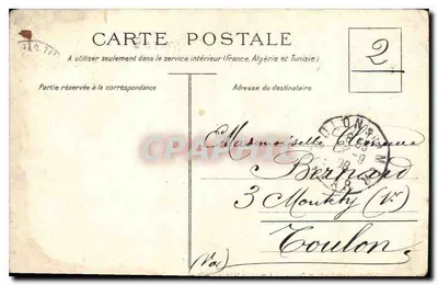 Marseille — Katedra, widok z Portu Starego — Wydawnictwo C. Manlière - Marseille, n°18 — Rewers