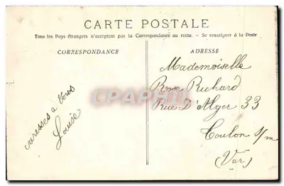 Marseille — Perspektywa Alley Meilhan Capucines — wydawca nieodczytelny, numer serii 90 — Rewers