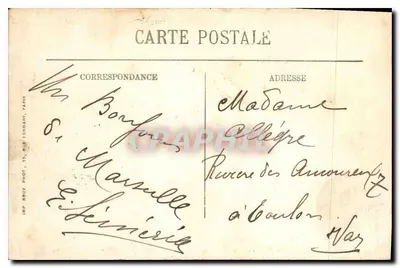 Marseille — Hotel Palace-Hôtel Roubion — XX — Rewers