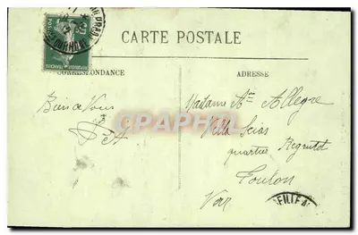 Marseille — De Fontaine Cantini — P. Pellegré, n°304 — Achterkant
