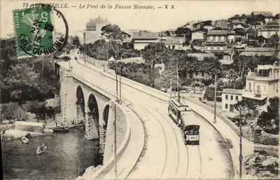 Marselha — O Ponte da Falsa Moeda — Imp. Nouv. Phot. Paris