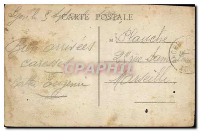 Marseille - La Corniche — widok portu i budynków — wydawca: Chat Cailleux & Cie, n° 25c — Rewers