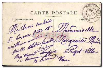 Marseille — Perspektywa Alei Meilhan i Kapucynów — wydawca nr 90 — Rewers