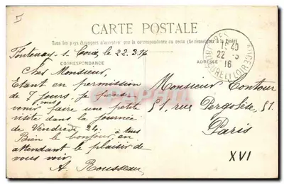 Castillo de Châteaudun — Torre de vigilancia (siglo XII) y Capilla Santa (siglo XV) — G.P. 30 — Reverso