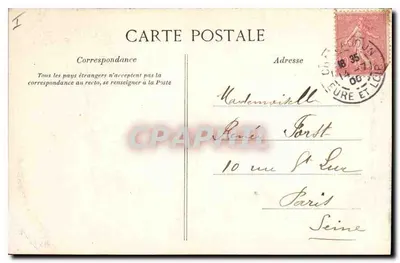 Châteaudun — Kasteeltoren en Kapel — Uitgever E. Le Deley, n°27 — Achterkant