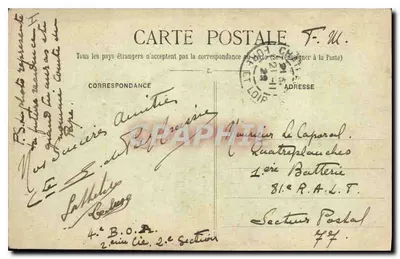 Châteaudun — Zamek — Wewnętrzna fasada XVI wieku — Fototypia Châteaudun n°10 — Rewers