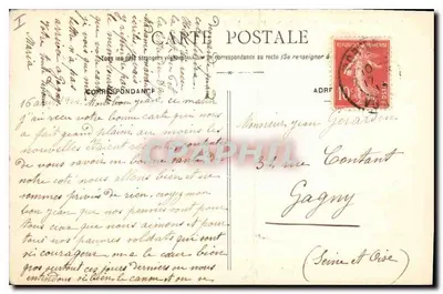 Zamek w Châteaudun — Façada Północna — G.P. 40 — Rewers