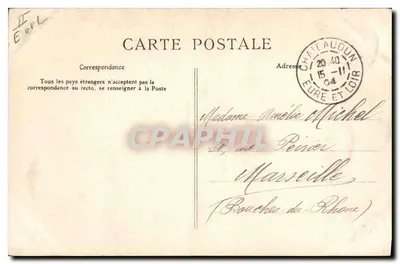 Châteaudun — Zamek, Wieża i Kaplica — Wydawca nieznany, nr 27 — Rewers