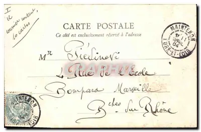Maintenon — Iglesia antigua — B. F. PARIS — Reverso