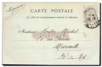 Castillo de Maintenon — Fachada Septentrional — Mag. Magne, Colección ND Fot. 1903 — Reverso