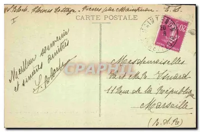 Castillo de Maintenon (lado Sur) — vista histórica — editor desconocido, n° 539 — Reverso