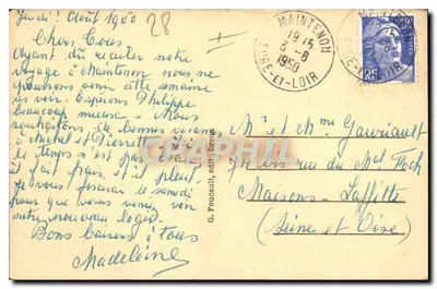 Aqueduc w Maintenon (E.-et-L.) — ogólny widok — G. Foucault, Dresn — Rewers