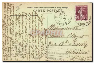 Zamek MAINTENON — Odtworzony w XVI wieku, częściowo odbudowany w 1674 roku, przez markizę d'Aubigné — Wydawnictwo Bléchet, Maintenon — Rewers