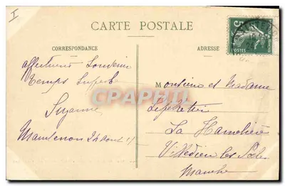 Château de MAINTENON (south side) — historical view — publisher Pourcault, Dreux, no. 40 — Back