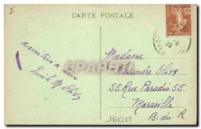 Anet - O Portal do Castelo, visto da Cour — G. Foucault, editor, Dreux — Verso