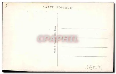 Castelo d'ANET (E. et L.) — O Portal, visto da Cour — G. Foucault, editor Dreux — Verso