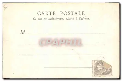 Zamek w Anet — widok zamku i jego mostu — B.F. Paris — Rewers
