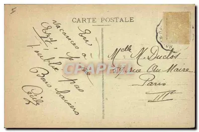 Kasteel d'ANET (E.-et-L.) - La Roseraie en het Pavillon de la Vénérerie — uitgever: Dault, edit., Dreux — Achterkant