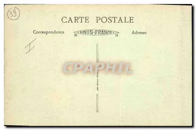 Baume-les-Messieurs (Jura) — De Kerk, 12e eeuw (oud abdijklooster) — Uitgever Unis-France, nr. 39 — Achterkant