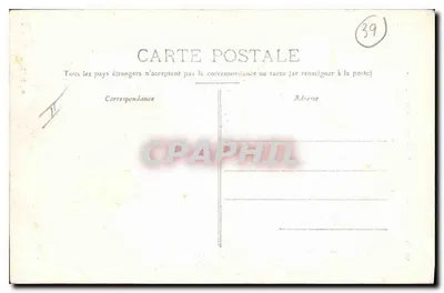 Baume-les-Messieurs — Uitzicht op het Hotel en de Watervallen — opname van de Treden — n°143 — Achterkant