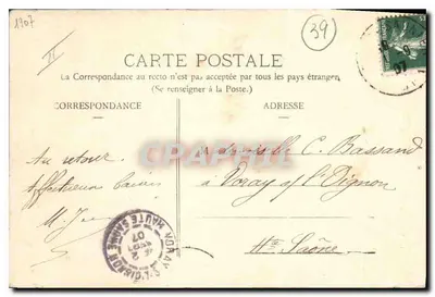 Rond LONS-le-SAUNIER — Dal van BAUME-les-MESSIEURS (Jura) — Het Hotel des Grottes — Achterkant