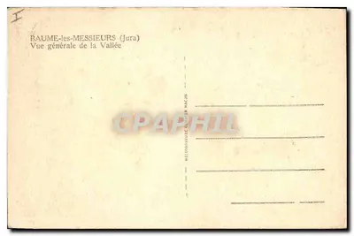 Baume-les-Messieurs — Visão geral da Vale — Nélographie de Macon — Verso