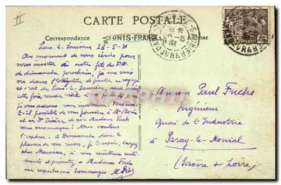 Baume-les-Messieurs (Jura) — Algemene uitzicht — anonieme uitgever, serie-nummer niet zichtbaar — Achterkant