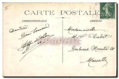 GEMÉNOS - SAINT-PONS - Cachoeira do Pont — editor G. P. L. n° 192 — Verso
