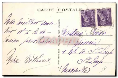 Gémenos (B.-du-R.) — De Waterfall van Flore — Gl. M. Roubaud — Achterkant