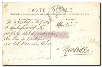 Gémenos - La Vallée di San Pons e il Pic de Bretagne — Fotografo E. Laurent, n°3424 — Verso