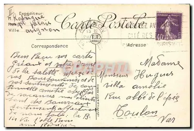 Villeneuve-lès-Avignon — O Forte Saint-André — LL. — 38 — Verso