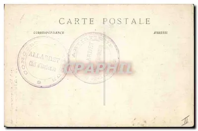 Villeneuve-lès-Avignon — Porte de l'ancienne Chartreuse (intérieur) — éditeur Allardet, n° 4723 — Verso