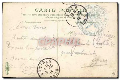 Villeneuve-lès-Avignon — La Tour Philippe le Bel — éditeur anonyme, n° 3314 — Verso